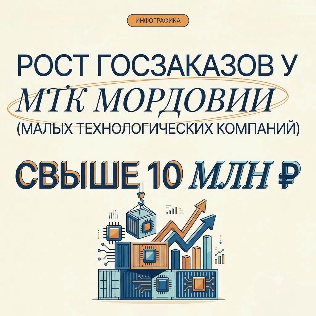 Реализация в Мордовии национальных проектов, предложенных Президентом России.  Малые технологические компании Мордовии наращивают поставки по госзаказам
